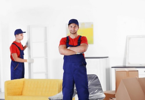 Moving van transport for a flat or apartment move in The Burroughs