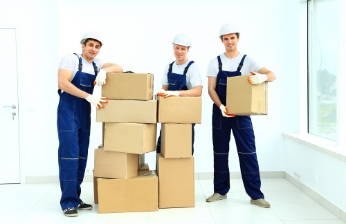 Removal team preparing a local move in The Burroughs