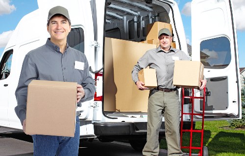 Packed moving van for a property relocation in The Burroughs