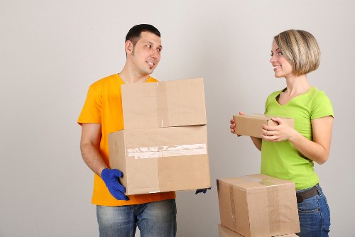 Household items prepared for moving day in The Burroughs