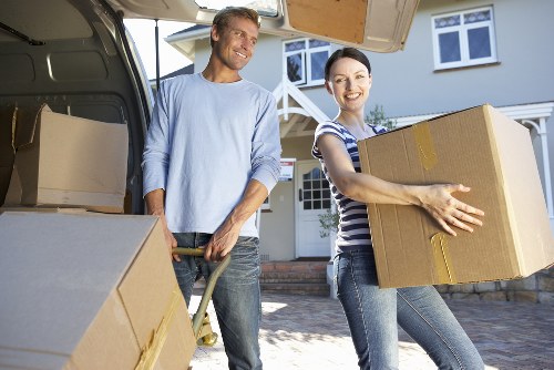 Professional packing materials and organised moving boxes